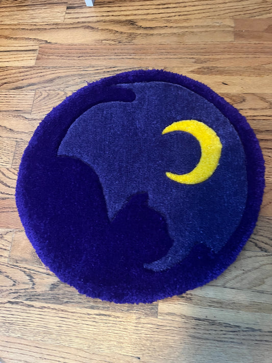 Pretty Guardian Cat Rug